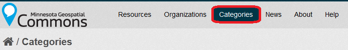 Categories Page Link