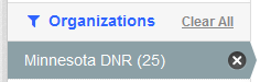 Filter by Organization