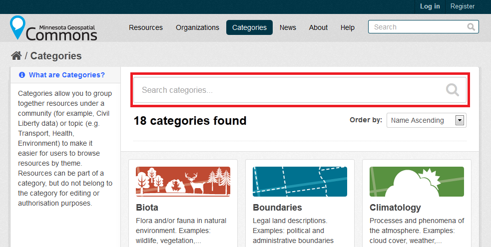 Search by Category Example