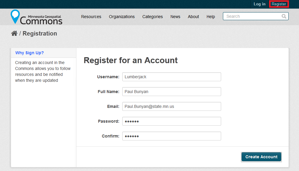 Sample Registration